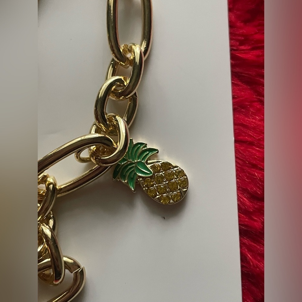 BaubleBar Gold Phone Charm Wristlet with Fun Accents - Picture 5 of 7